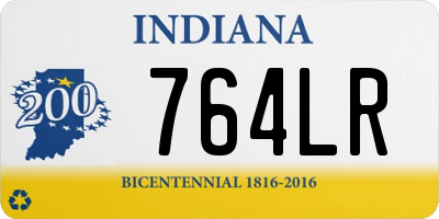 IN license plate 764LR