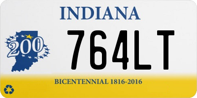 IN license plate 764LT
