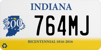 IN license plate 764MJ