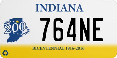 IN license plate 764NE