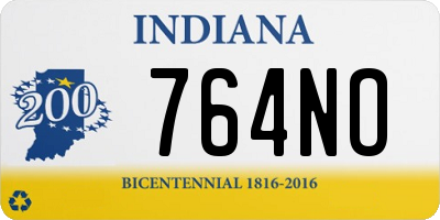 IN license plate 764NO