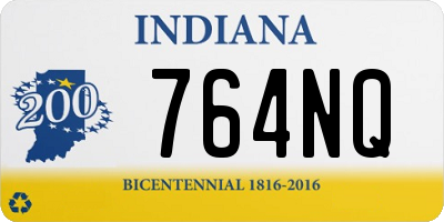 IN license plate 764NQ