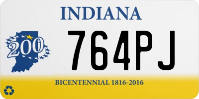 IN license plate 764PJ