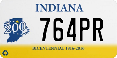 IN license plate 764PR