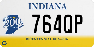 IN license plate 764QP