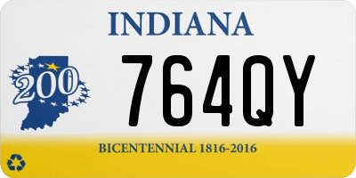 IN license plate 764QY