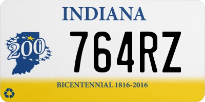 IN license plate 764RZ