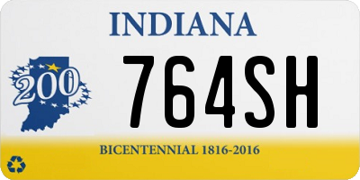 IN license plate 764SH