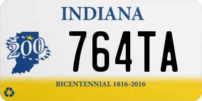 IN license plate 764TA