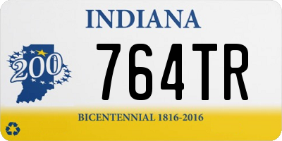 IN license plate 764TR