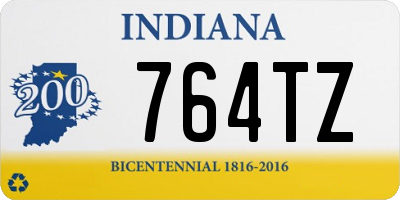 IN license plate 764TZ