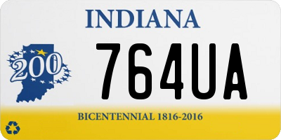 IN license plate 764UA