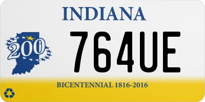 IN license plate 764UE