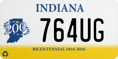 IN license plate 764UG