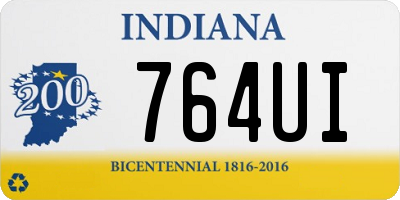 IN license plate 764UI