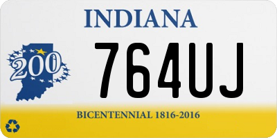 IN license plate 764UJ