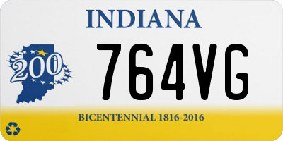 IN license plate 764VG