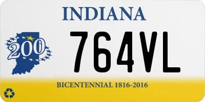IN license plate 764VL