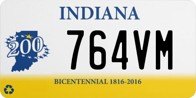 IN license plate 764VM