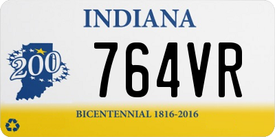 IN license plate 764VR