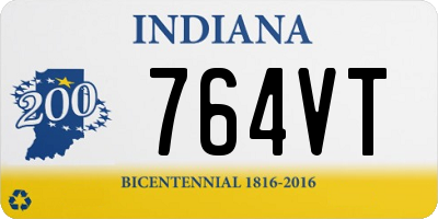 IN license plate 764VT