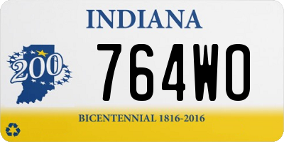 IN license plate 764WO