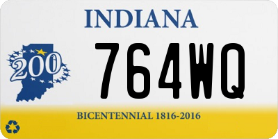 IN license plate 764WQ