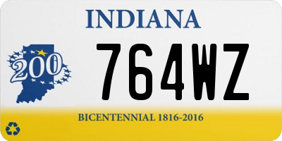 IN license plate 764WZ