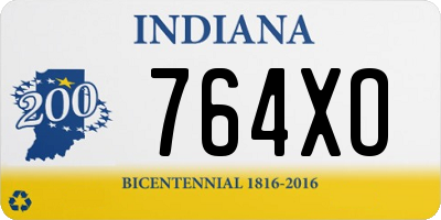 IN license plate 764XO