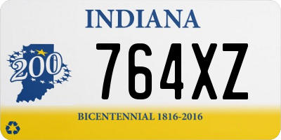 IN license plate 764XZ