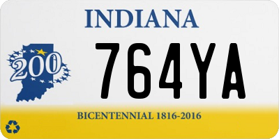 IN license plate 764YA