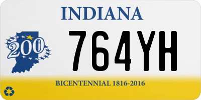 IN license plate 764YH