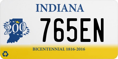 IN license plate 765EN