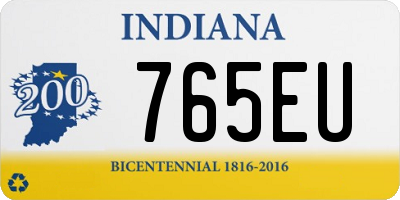 IN license plate 765EU