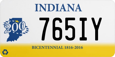 IN license plate 765IY