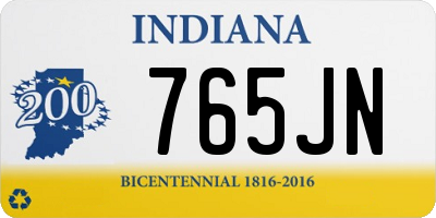 IN license plate 765JN