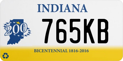 IN license plate 765KB
