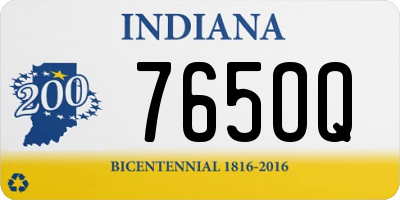 IN license plate 765OQ