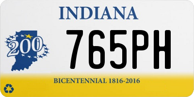 IN license plate 765PH