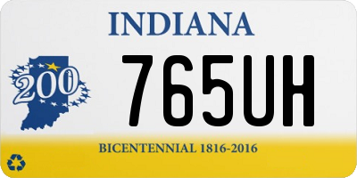 IN license plate 765UH