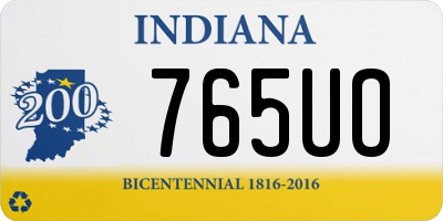 IN license plate 765UO