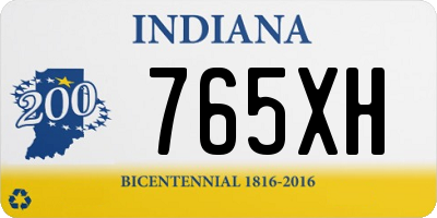 IN license plate 765XH