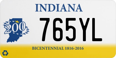 IN license plate 765YL
