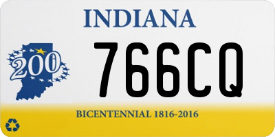 IN license plate 766CQ