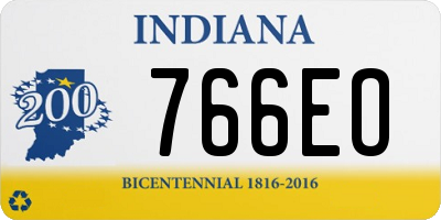 IN license plate 766EO
