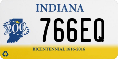 IN license plate 766EQ