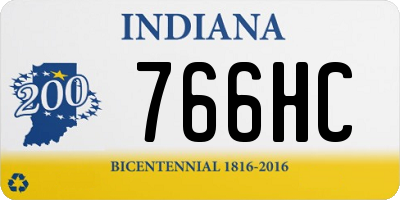 IN license plate 766HC