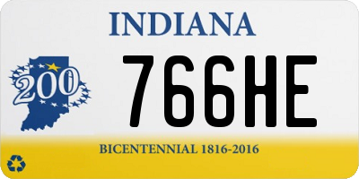 IN license plate 766HE