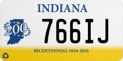 IN license plate 766IJ