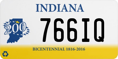 IN license plate 766IQ